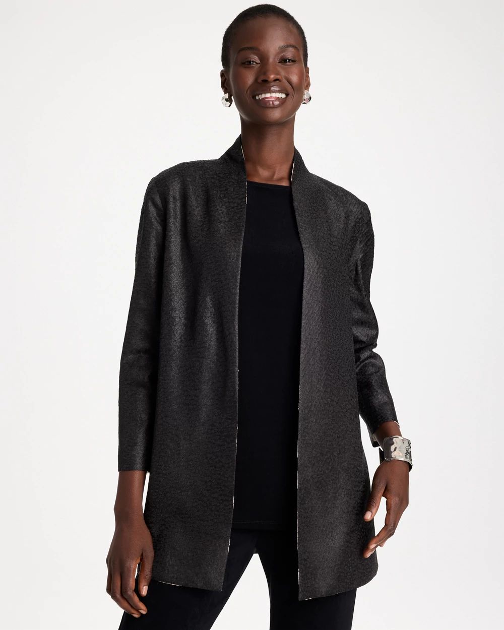 Travelers™ Reversible Animal Crushed Jacket | Chico's